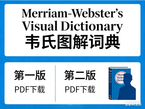 《merriam Webster’s Visual Dictionary 韦氏图解词典》下载第一版+第二版pdf